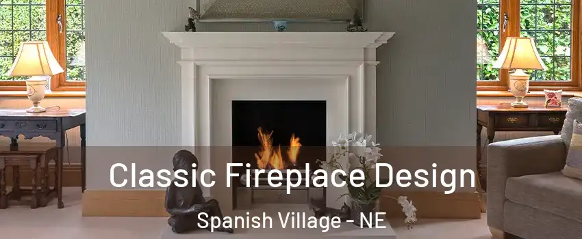 Classic Fireplace Design Spanish Village - NE