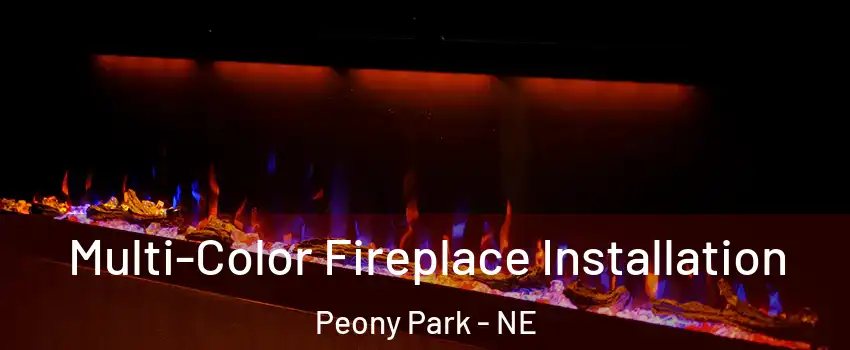 Multi-Color Fireplace Installation Peony Park - NE