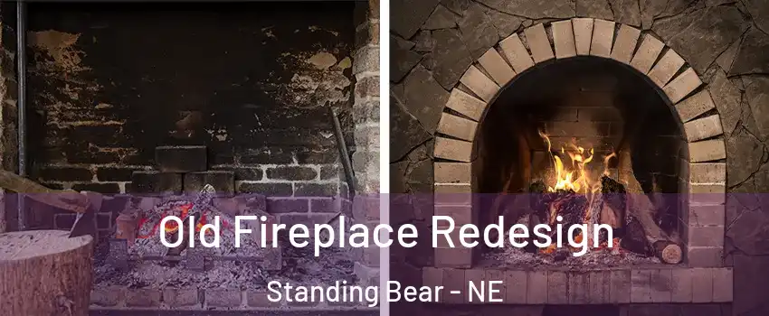 Old Fireplace Redesign Standing Bear - NE